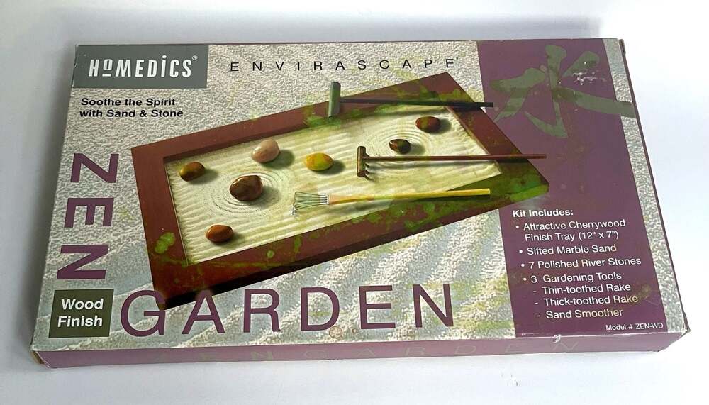 HoMedics Envirascape Zen Garden Tabletop Kit Model ZEN-WD